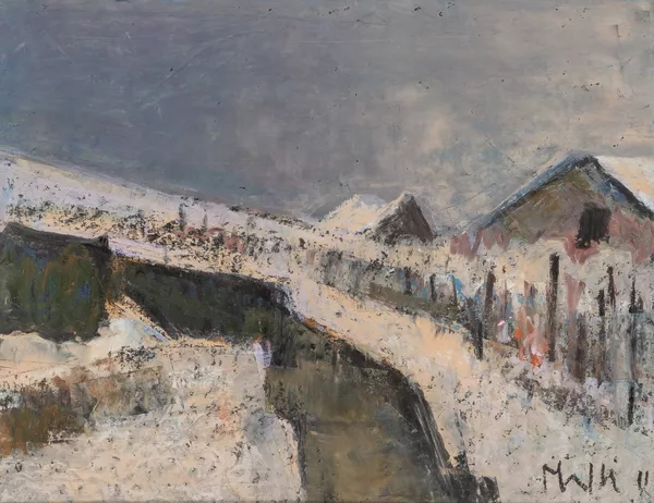 Walter Mafli — Maisons sous la neige