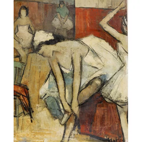 Walter Mafli — Balletttänzerinnen bei der Anprobe.