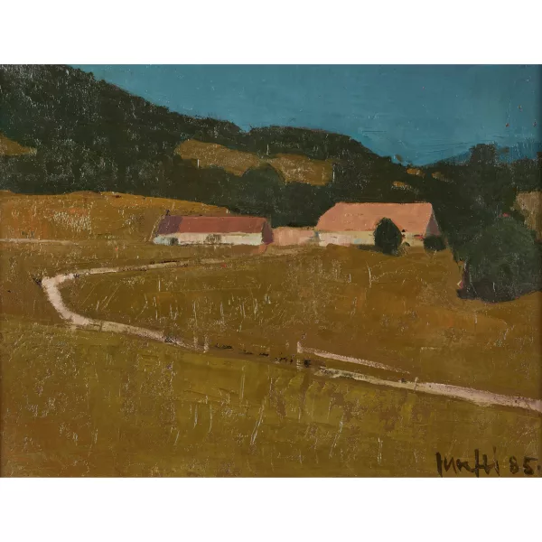 Walter Mafli — Landschaft mit Dorf.