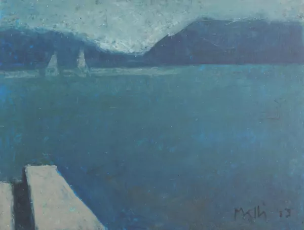 Walter MAFLI (1915-2017), 'Lac Léman', huile — DognyAuction