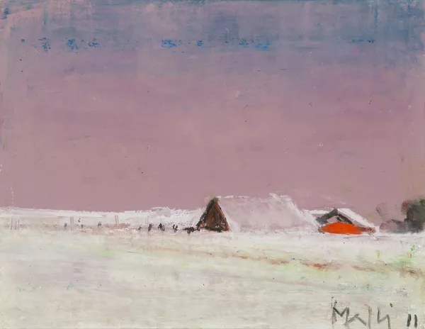 Walter Mafli — Paysage sous la neige