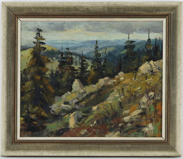Walter Mafli — Walter Mafli (1915), \\Paysage de montagne\\, huile