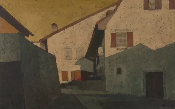 Walter MAFLI (1915-2017), 'Maison villageoise Lavaux', huile — DognyAuction