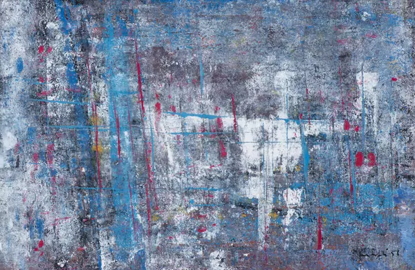 Walter MAFLI (1915-2017), 'Composition abstraite', huile — DognyAuction