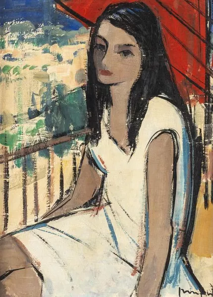 Walter Mafli (1915-2017), "Jeune fille". — DognyAuction