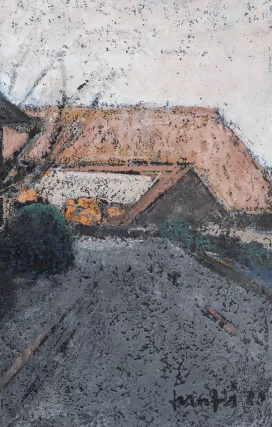 Walter MAFLI (1915-2017), 'Ferme', pastel gras — DognyAuction