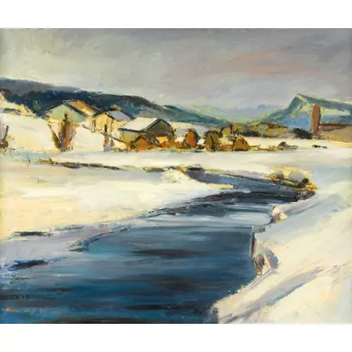 Winterliche Bachlandschaft