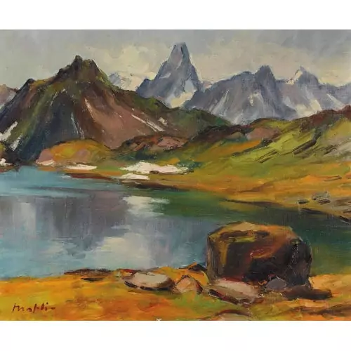 Berglandschaft mit See