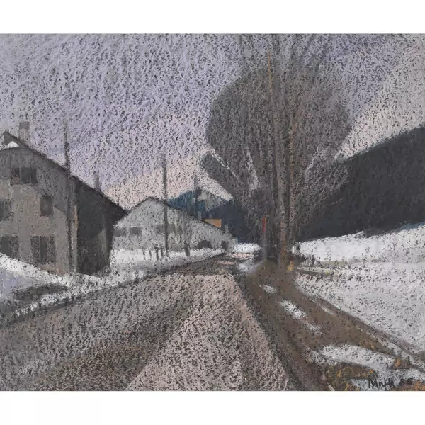 Winterliche Wegpartie