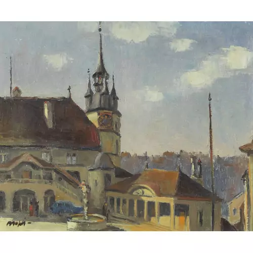 Das Rathaus von Fribourg