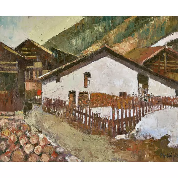 Häuserpartie bei Verbier