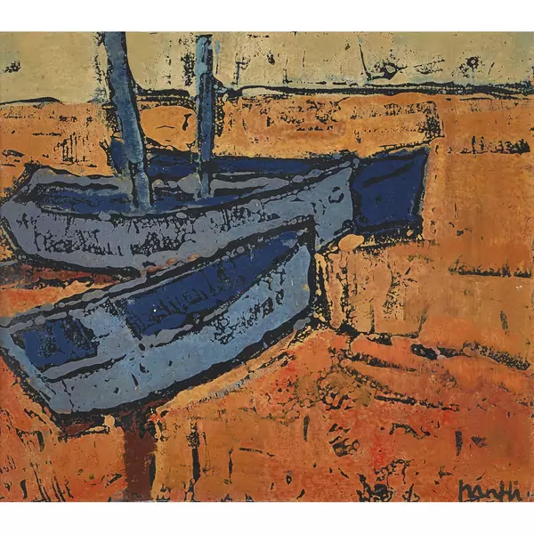 Boote am Strand
