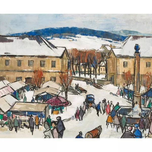 Ville en hiver