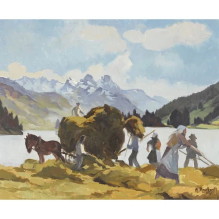 "Heuernte am See"