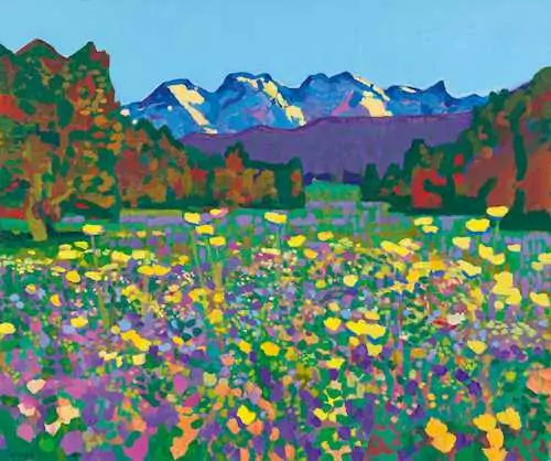 WALTER ROPÉLÉ — Chaltbrunnenalp with the Engelhörner. 2010. — Koller Auktionen