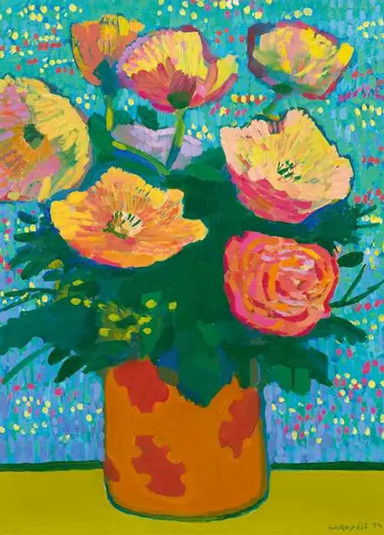 WALTER ROPÉLÉ — Still life of flowers. 1999. — Koller Auktionen