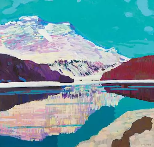 WALTER ROPÉLÉ — Morning atmosphere at Lake Sils. 1997. — Koller Auktionen