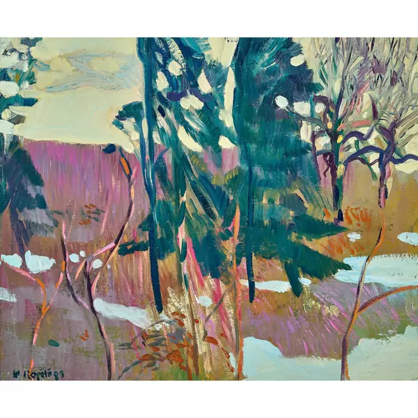 Landschaft mit Restschnee