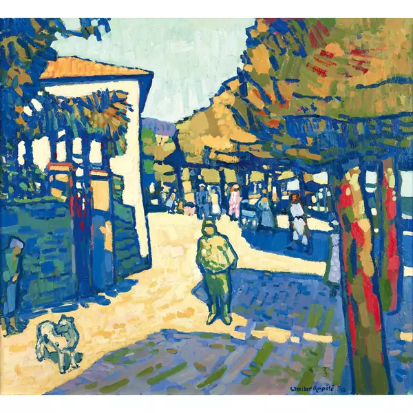 Sonnige Parkszene