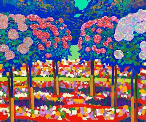 WALTER ROPÉLÉ — Rosenbäume. (Rose bushes). 2003. — Koller Auktionen