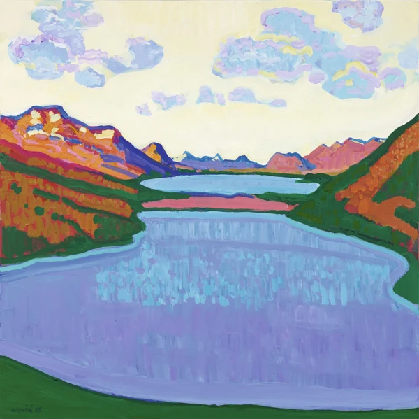 Walter Ropélé — Von Bergen umarmt, Engadin, Silsersee, 2015