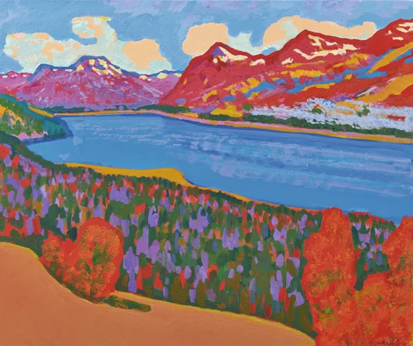 Walter Ropélé — Herbsttag am Silsersee, 2010
