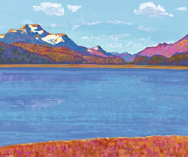 Walter Ropélé — Herbstzeit am Silsersee, 2010