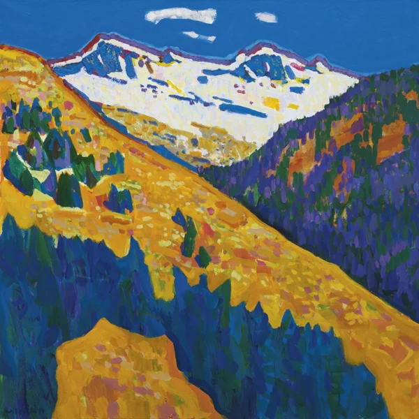 Walter Ropélé — Blick in ein Engadiner Tal, 2014