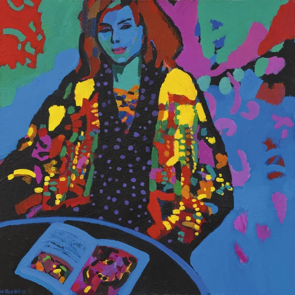 Walter Ropélé — Frau im Poncho, 2002