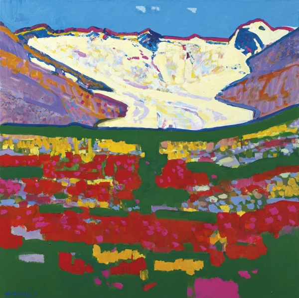 Walter Ropélé — Sonnentag am Morteratschgletscher, 2014