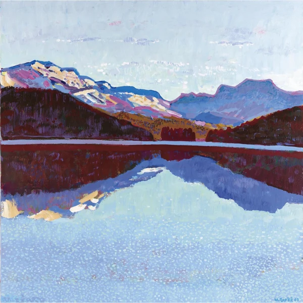 Walter Ropélé — CHAMPÈRSEE MIT PIZ LA MARGNA, 2007 LAKE CAMPÈR WITH PIZ LA MARGNA, 2007