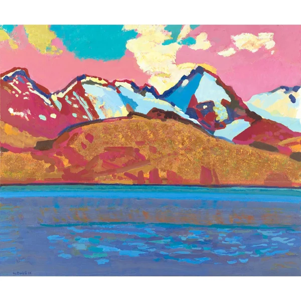 Walter Ropélé — SILVAPLANERSEE MIT BERNINAMASSIV, 2009 LAKE SILVAPLANA WITH BERNINA MOUNTAIN RANGE, 2009