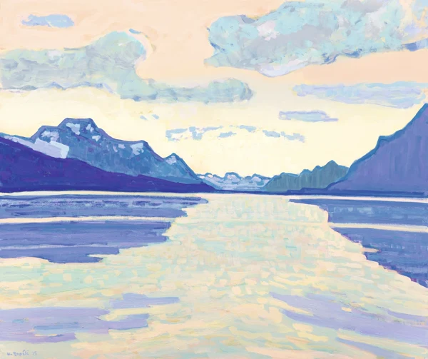 Walter Ropélé — Zauberberge. Silsersee mit Piz La Margna, 2015