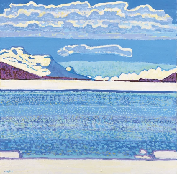 Walter Ropélé — Eis und Schnee am Silsersee, 2015