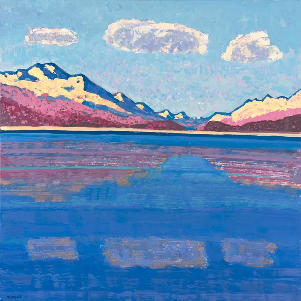 Walter Ropélé — BLAUER TAG AM SILSERSEE, 2009 BLUE DAY AT LAKE SILS, 2009