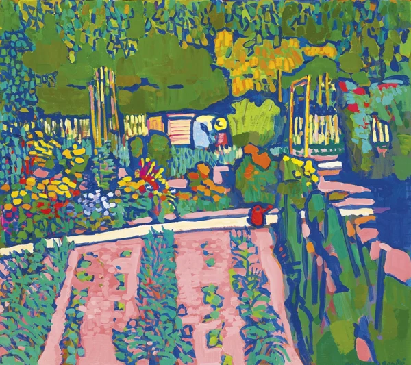Walter Ropélé — Bei der Gartenarbeit, 1998
