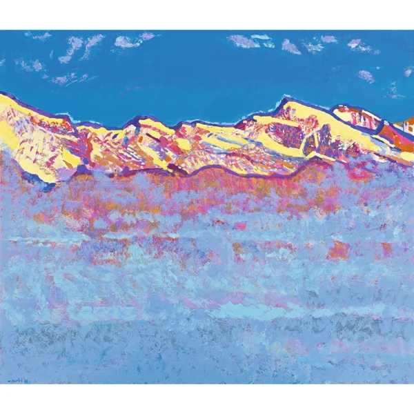 Walter Ropélé — ÜBER DEN NEBELN (MONTE ROSA, STRAHLHORN, RIMPFISCHHORN, ALALINHORN), 2010ATOP THE FOG (MONTE ROSA, STRAHLHORN, RIMPFISCHHORN, ALALINHORN), 2010