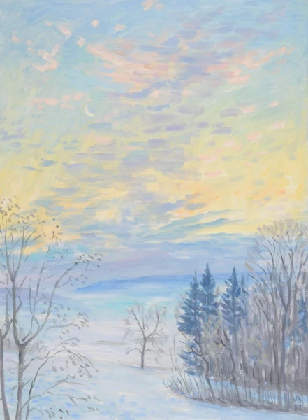 Walter Sautter — Wintermorgen, 1982