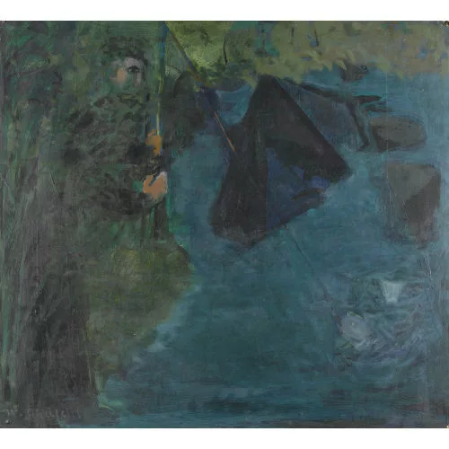 Walter Schälchli — "Forellenfischer".