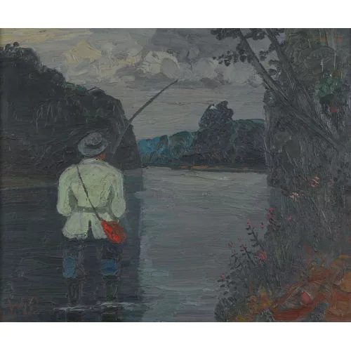 Walter Schneider — Angler am Fluss.