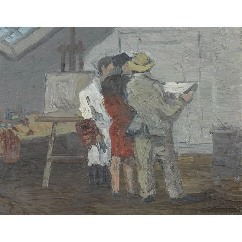 Walter Schneider — "Im Atelier".