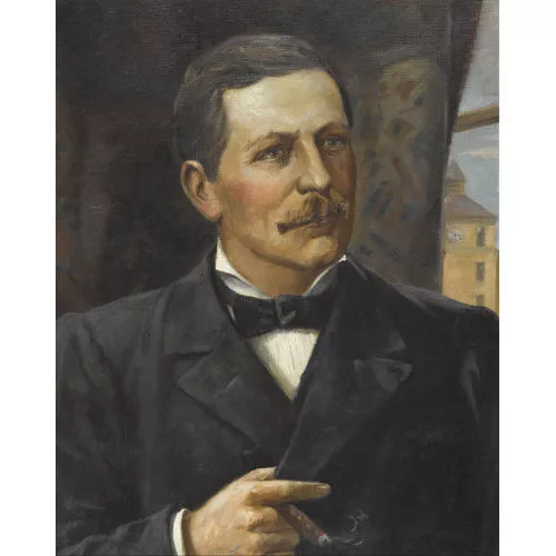 Walter von Vigier — Porträts von Frau und Herr Miller. Gegenstücke.
