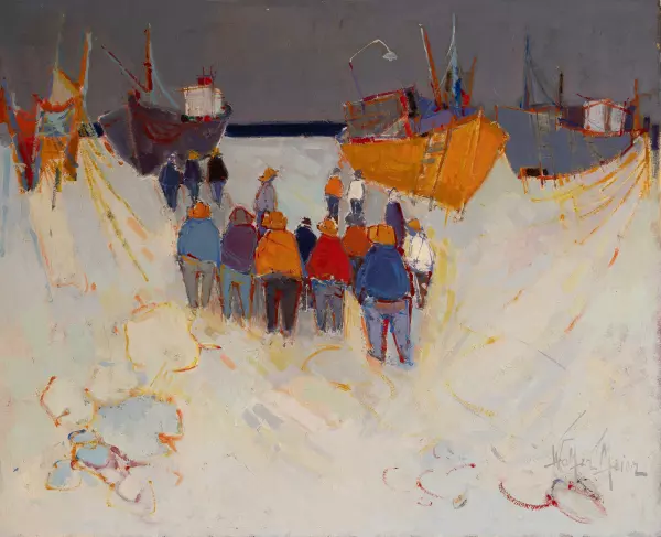 Groupe de pêcheurs, 1966