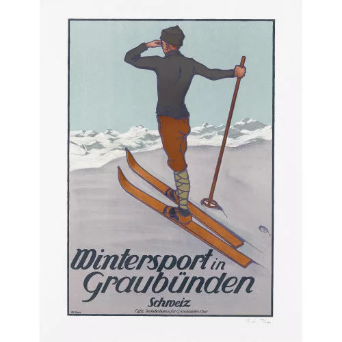 Walther Koch — "Wintersport in Graubünden".