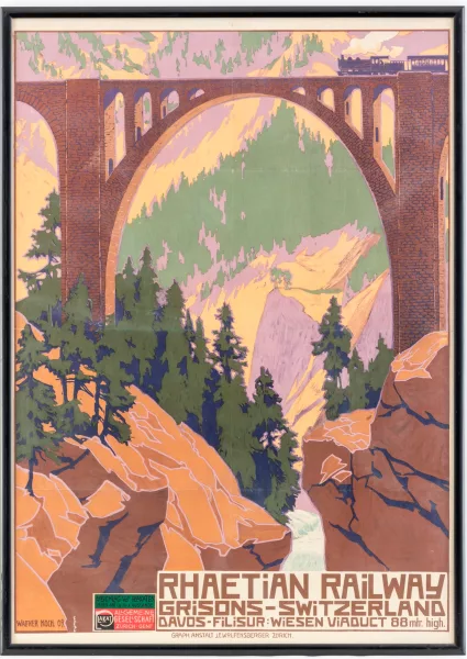 Walther Koch — Rhaetian Railway, Grisons-Switzerland, Davos-Filisur:Wiesen Viaduct