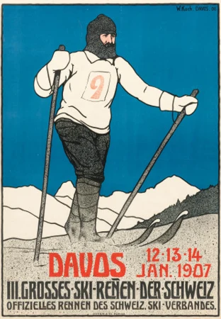 Plakat Davos, 1906