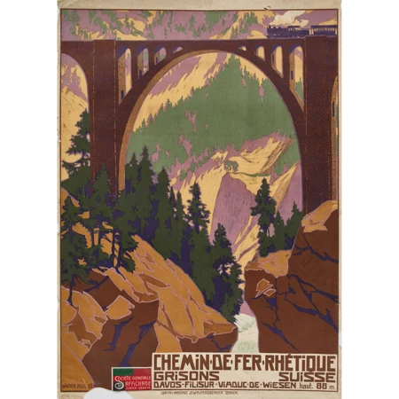 "Chemins de Fer Rhétique Grison Suisse"