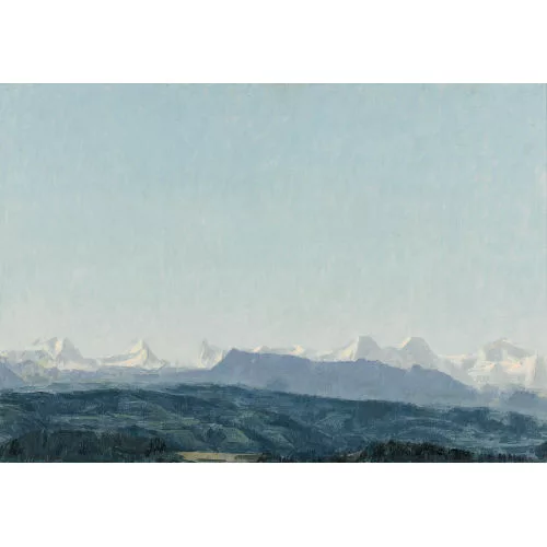 Werner Gfeller — Alpenkette im Berner Oberland.