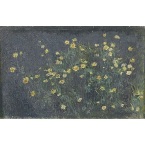 Werner Gfeller — Wiesenpartie mit Margeriten.