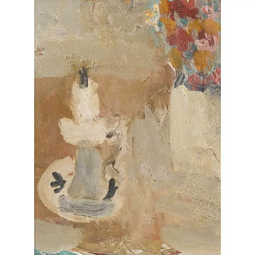 Werner Holenstein — Stillleben mit Kerzenstock.